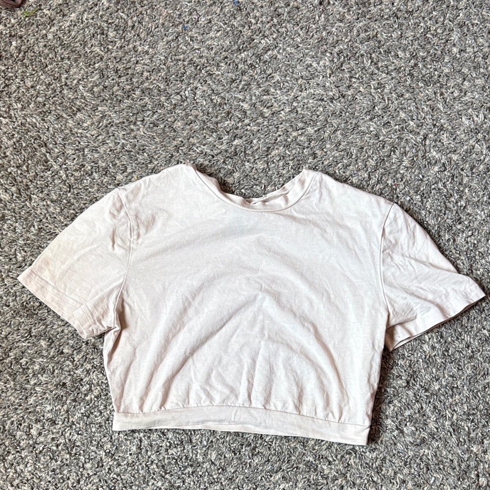 Elegant Cream Women's Crop Top